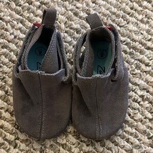 Zutano Gray Suede Moccasin Kids Shoes